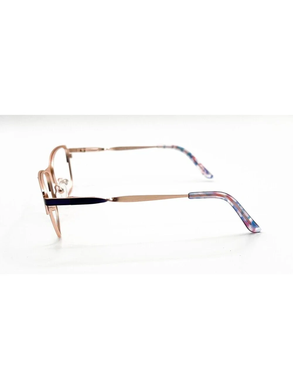 Ann Taylor At108 C03 Matte Teal Blue Black Gold Authentic Eyeglasses 52-16-125